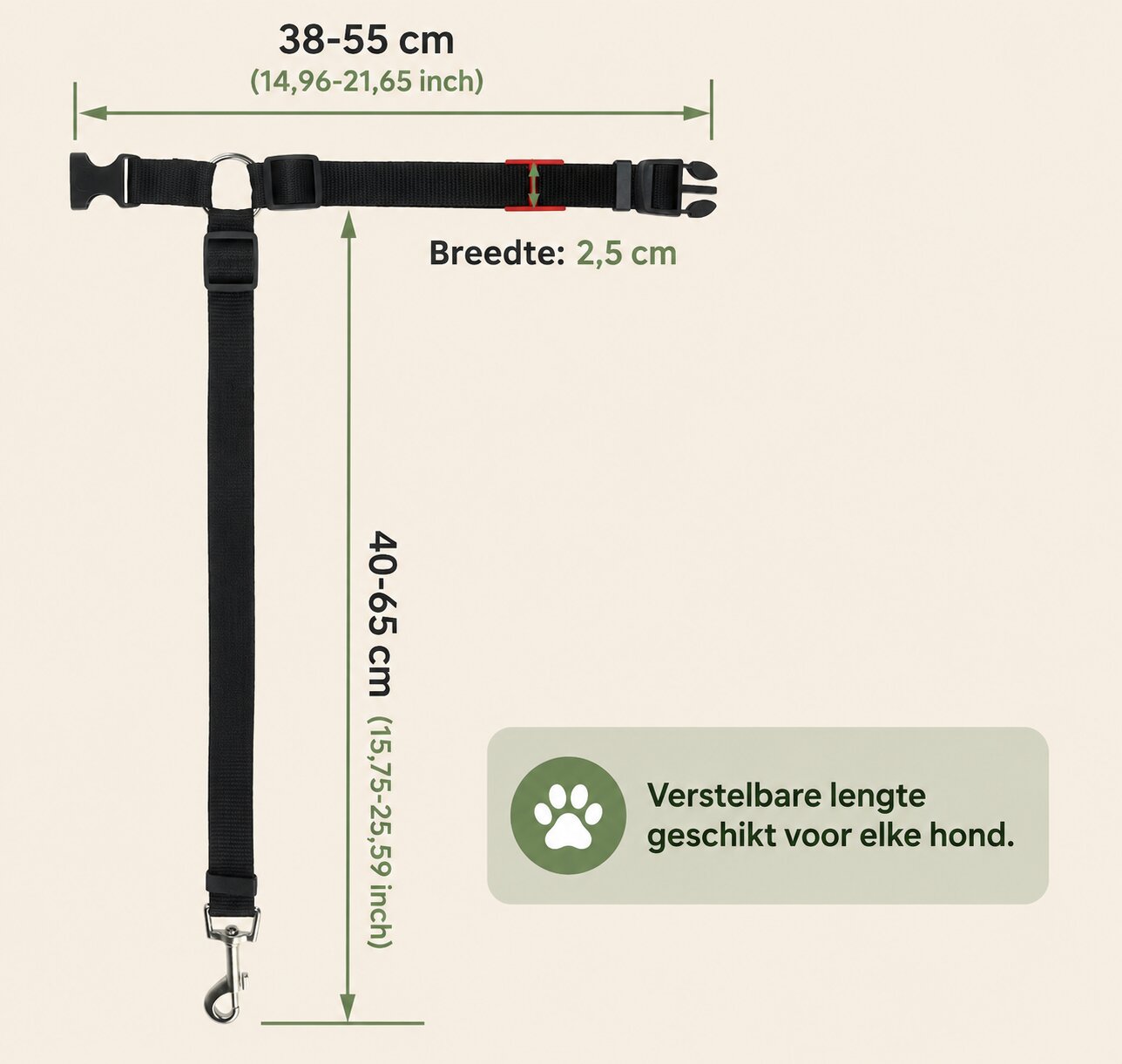Viervoetje™ Bijpassende Riem