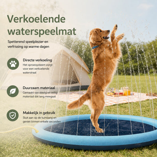 Viervoetje™ Hondenzwembad & Watersproeier
