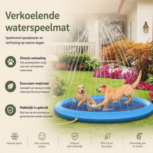 Viervoetje™ Hondenzwembad & Watersproeier