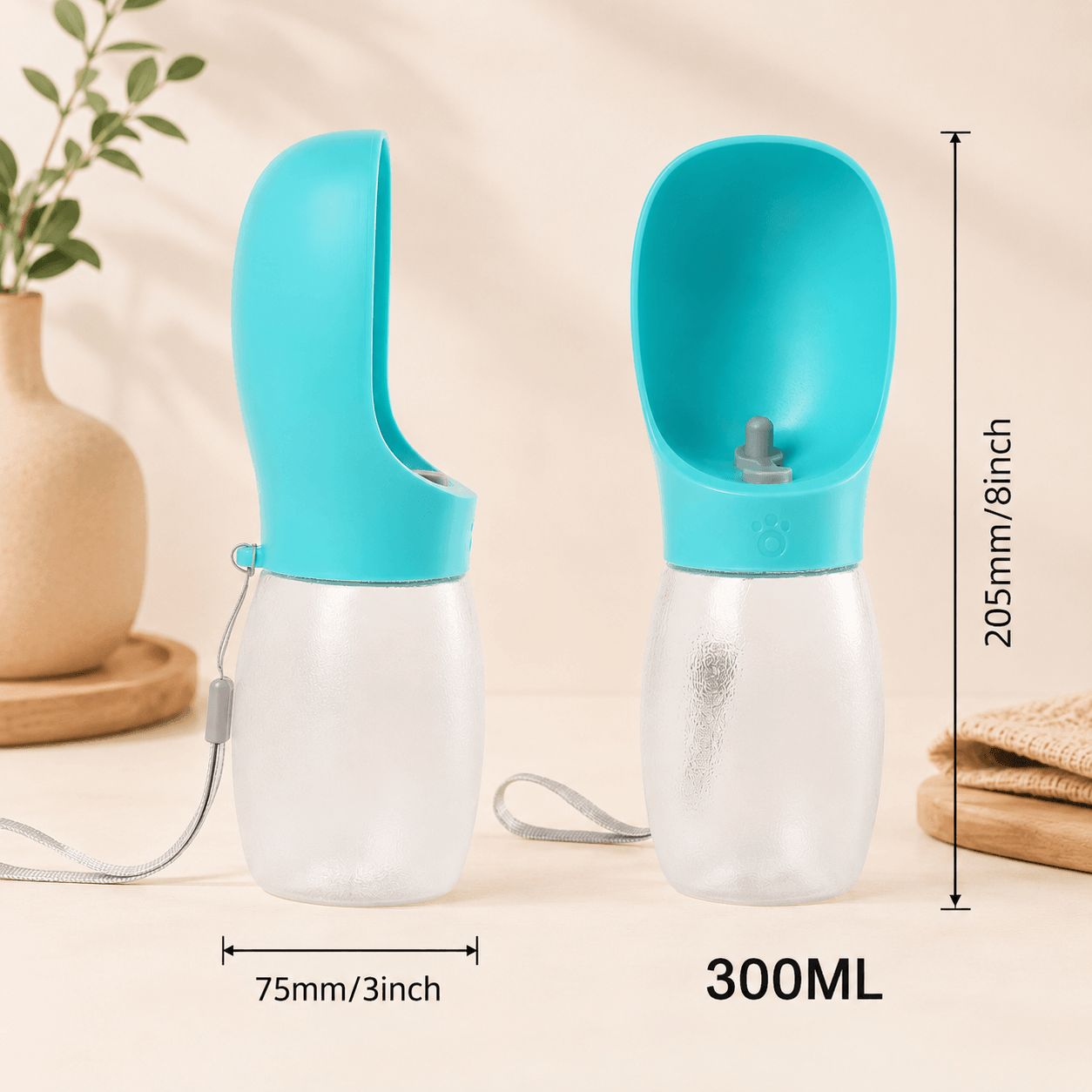 Viervoetje™ Opvouwbare Drinkfles 300 ml